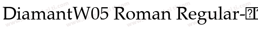 DiamantW05 Roman Regular字体转换